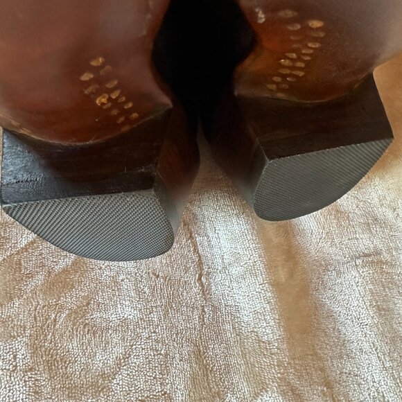 RARE VTG Lucchese Classics Buffalo Teak Buff Triad Cowboy Boots Womens 8 B - Picture 10 of 13